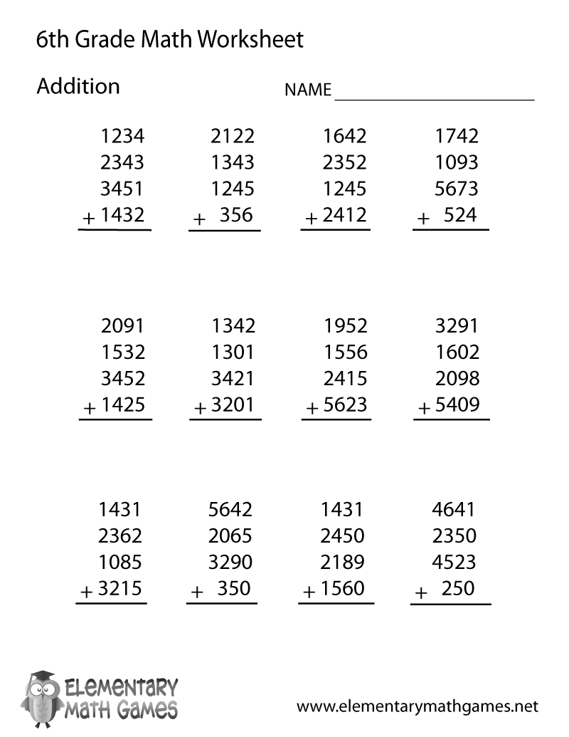 Free Printable Worksheets For 6th Graders Free Printable Worksheets For 6th Graders