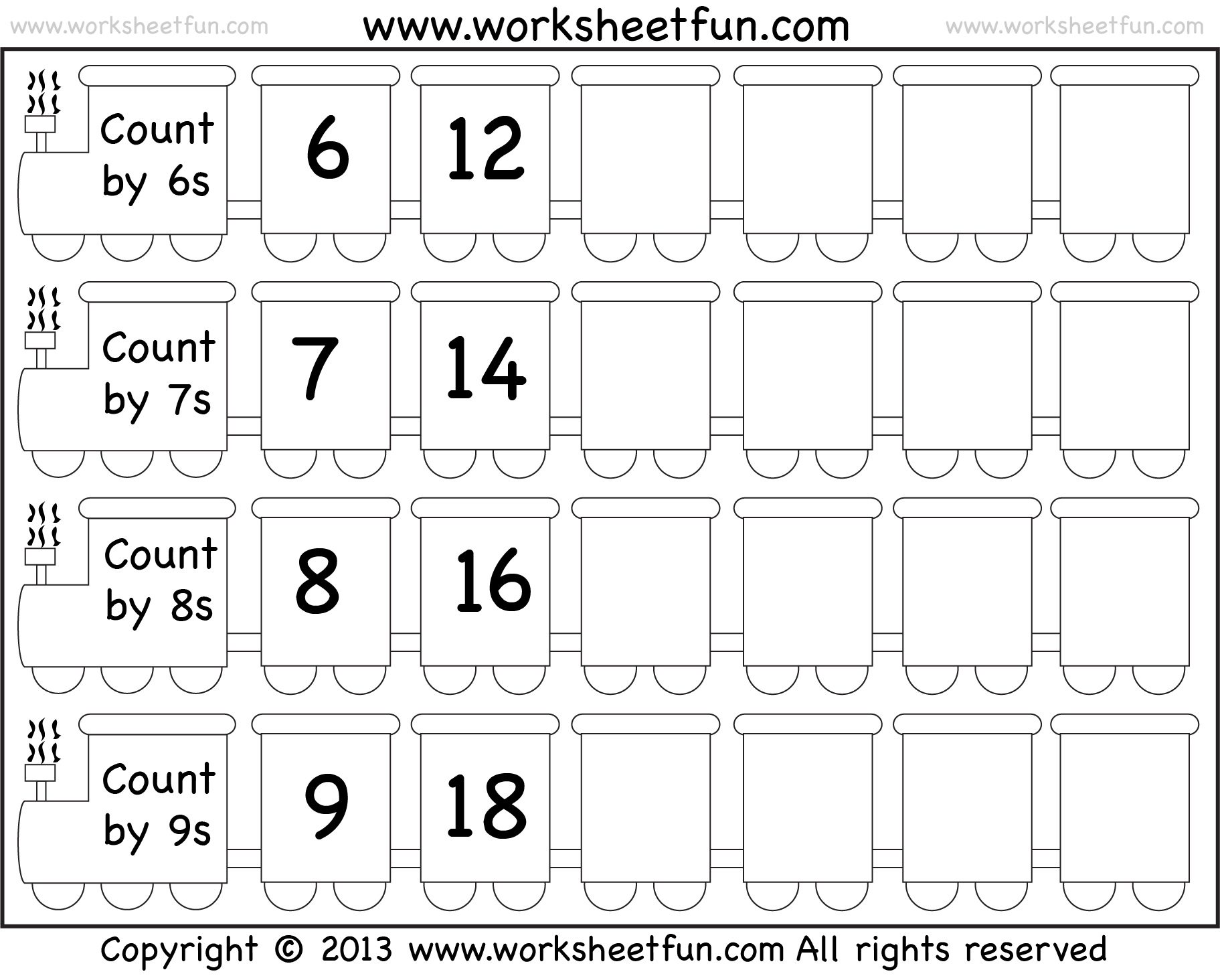 Skip Counting By 6 7 8 And 9 Worksheet FREE Printable Skip Counting By 6 7 8 And 9 Worksheet FREE Printable