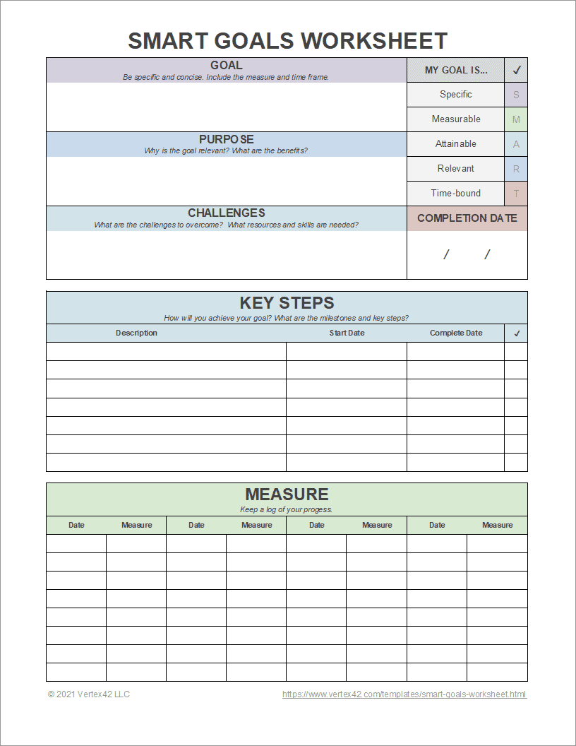 Free Goal Setting Worksheet Printable Free Goal Setting Worksheet Printable