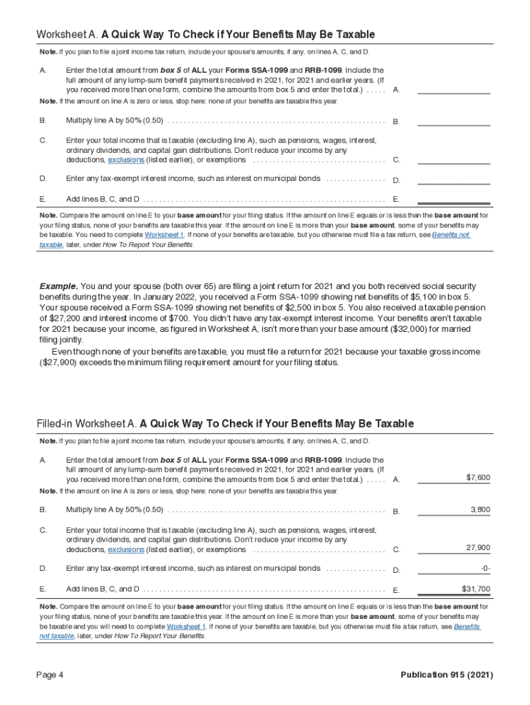 Social Security Benefits Worksheet Walkthrough IRS Form 1040 Social Security Benefits Worksheet Walkthrough IRS Form 1040