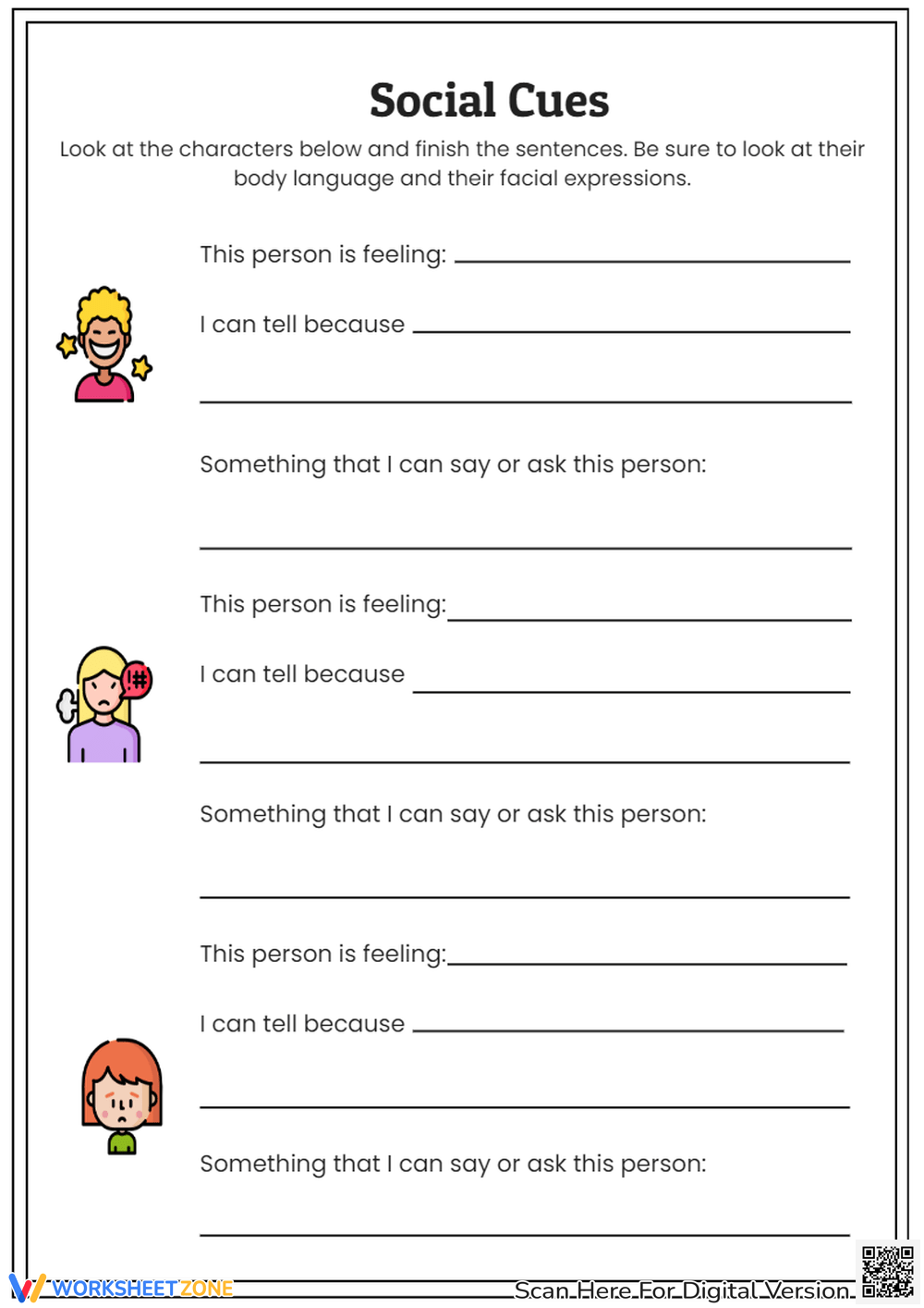 Social Skills For Autism Worksheets amp Printable Social Skills For Autism Worksheets amp Printable