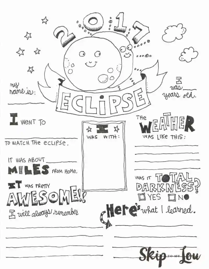 Solar Eclipse Coloring Pages Skip To My Lou Solar Eclipse Coloring Pages Skip To My Lou