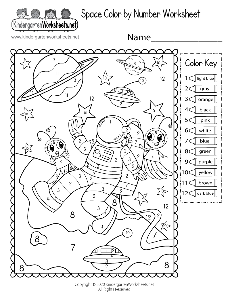 Space Color By Number Worksheet Free Printable Digital amp PDF Space Color By Number Worksheet Free Printable Digital amp PDF