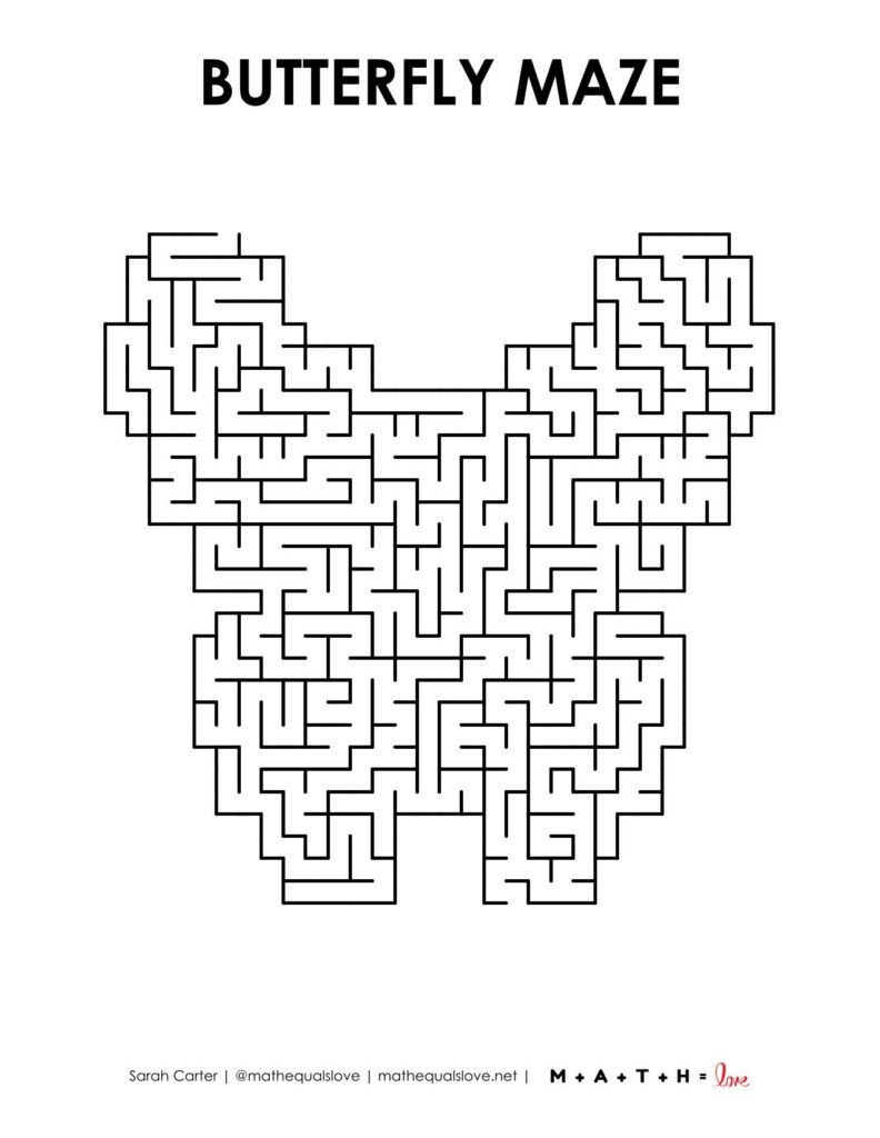 Maze Worksheet Printable