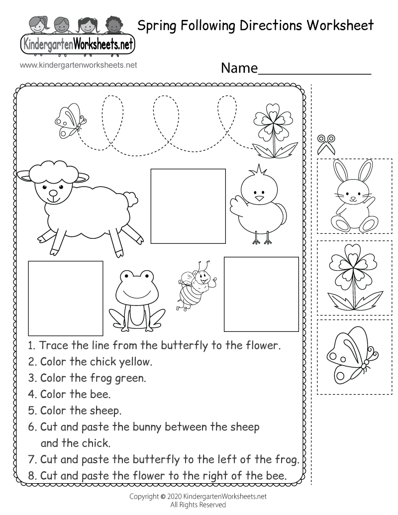 Spring Following Directions Worksheet Free Printable Digital amp PDF Spring Following Directions Worksheet Free Printable Digital amp PDF