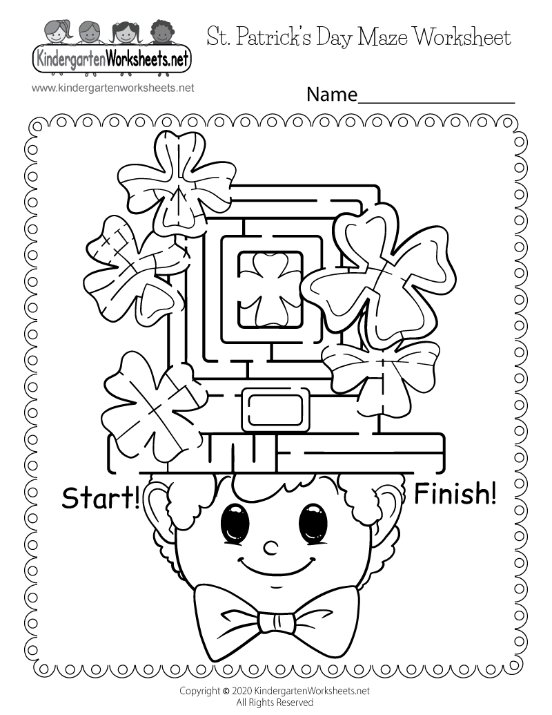 St Patrick s Day Maze Worksheet Free Printable Digital amp PDF St Patrick s Day Maze Worksheet Free Printable Digital amp PDF