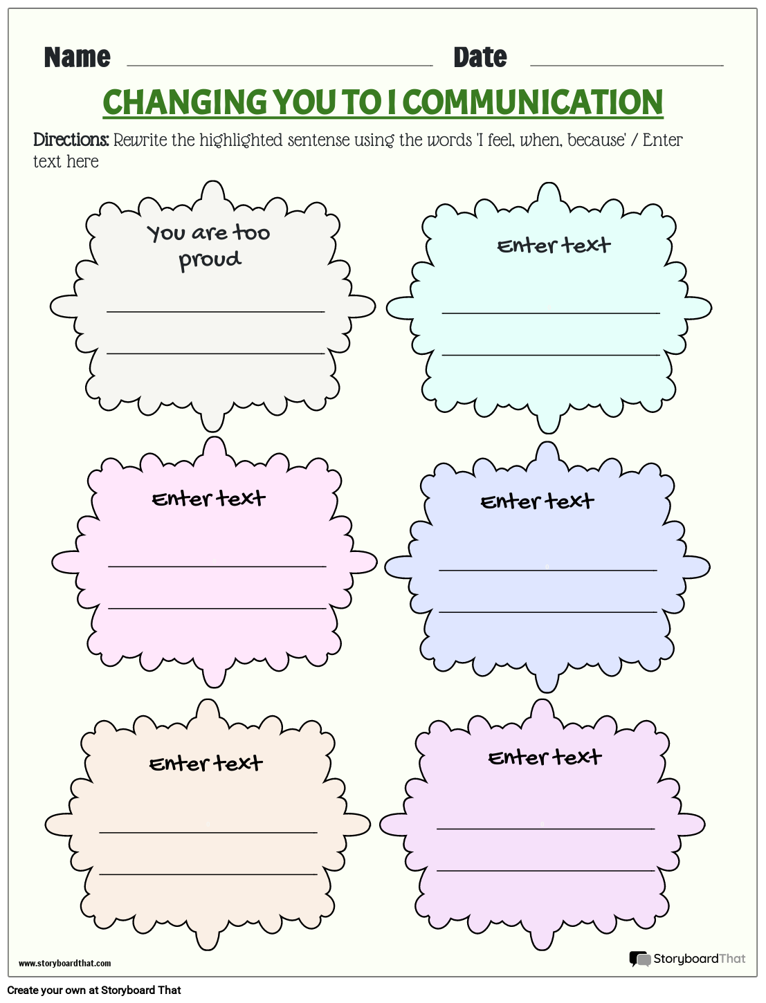 Storyboard That Communication Worksheets For Education Storyboard That Communication Worksheets For Education