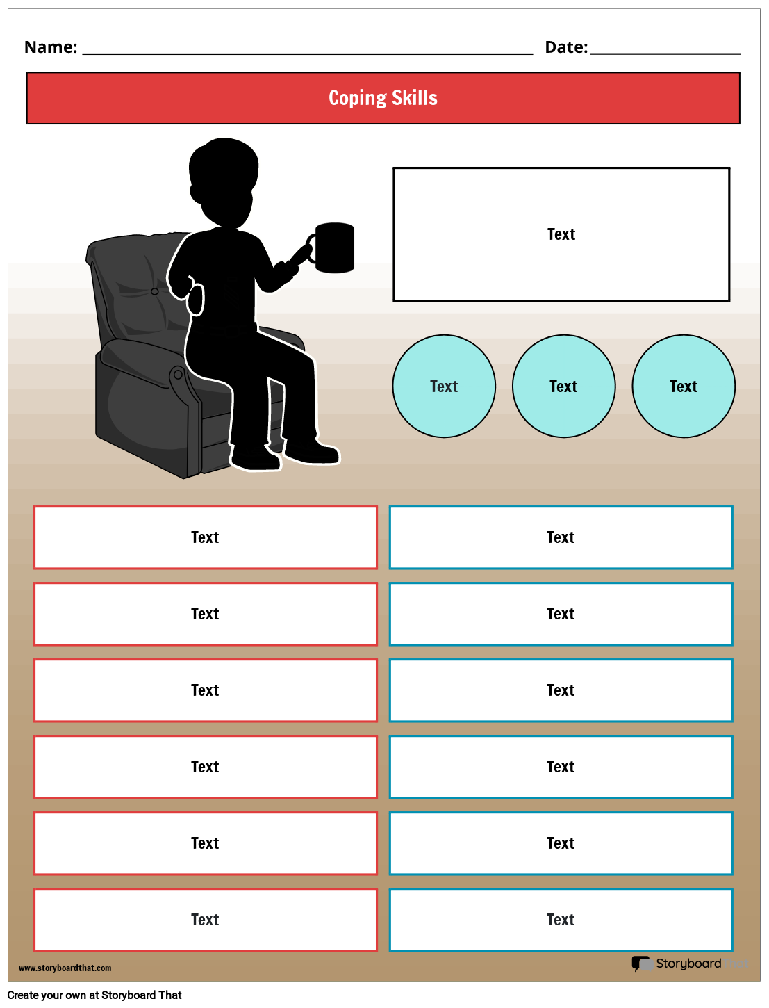 Free Printable Coping Skills Worksheets Free Printable Coping Skills Worksheets