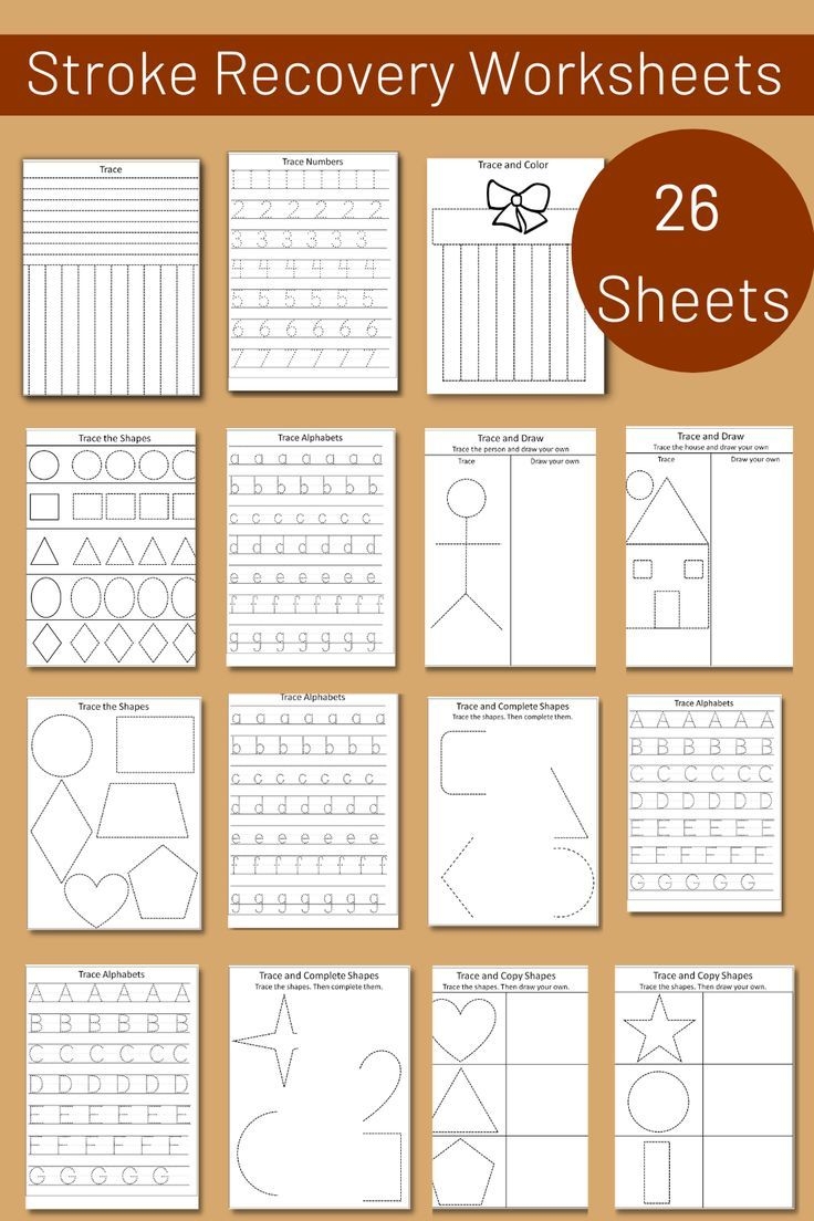 Stroke Recovery Worksheets Stroke Recovery Worksheets