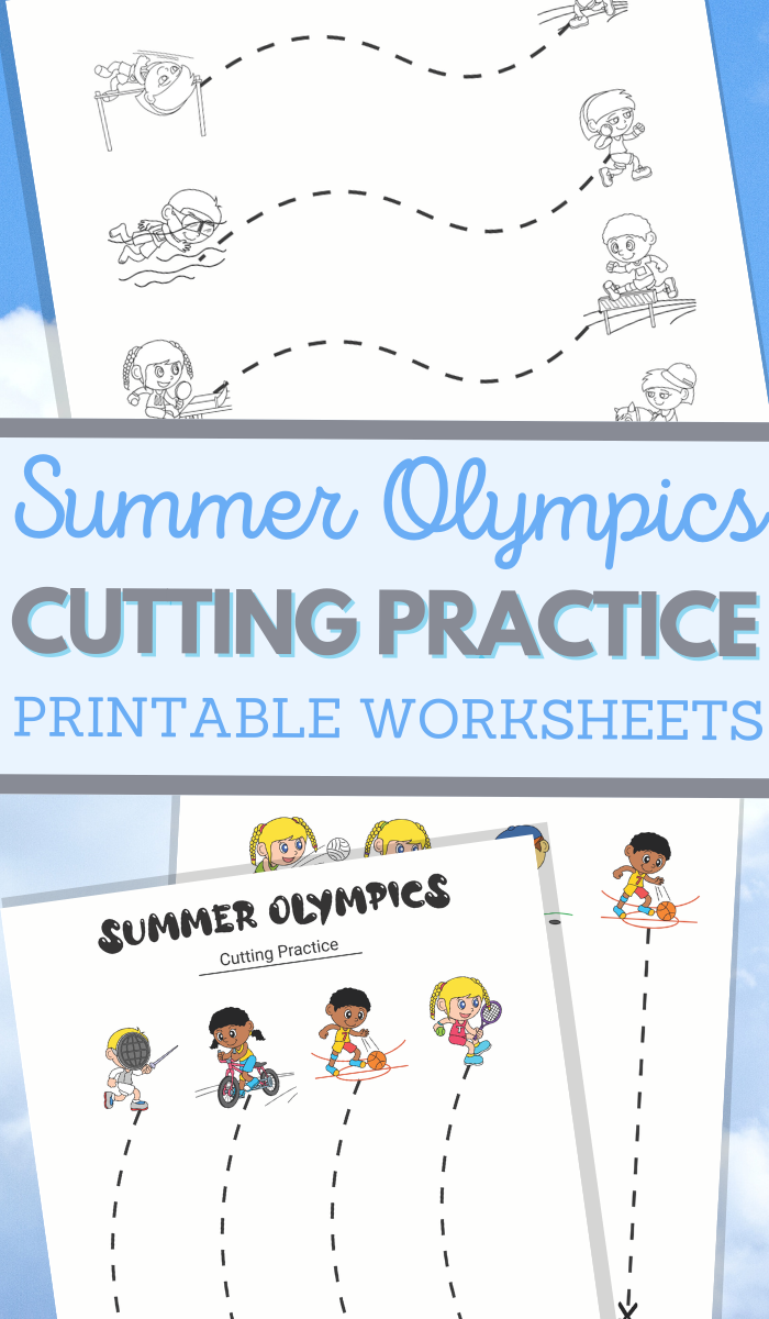 Summer Olympics Cutting Practice Sheets Summer Olympics Cutting Practice Sheets