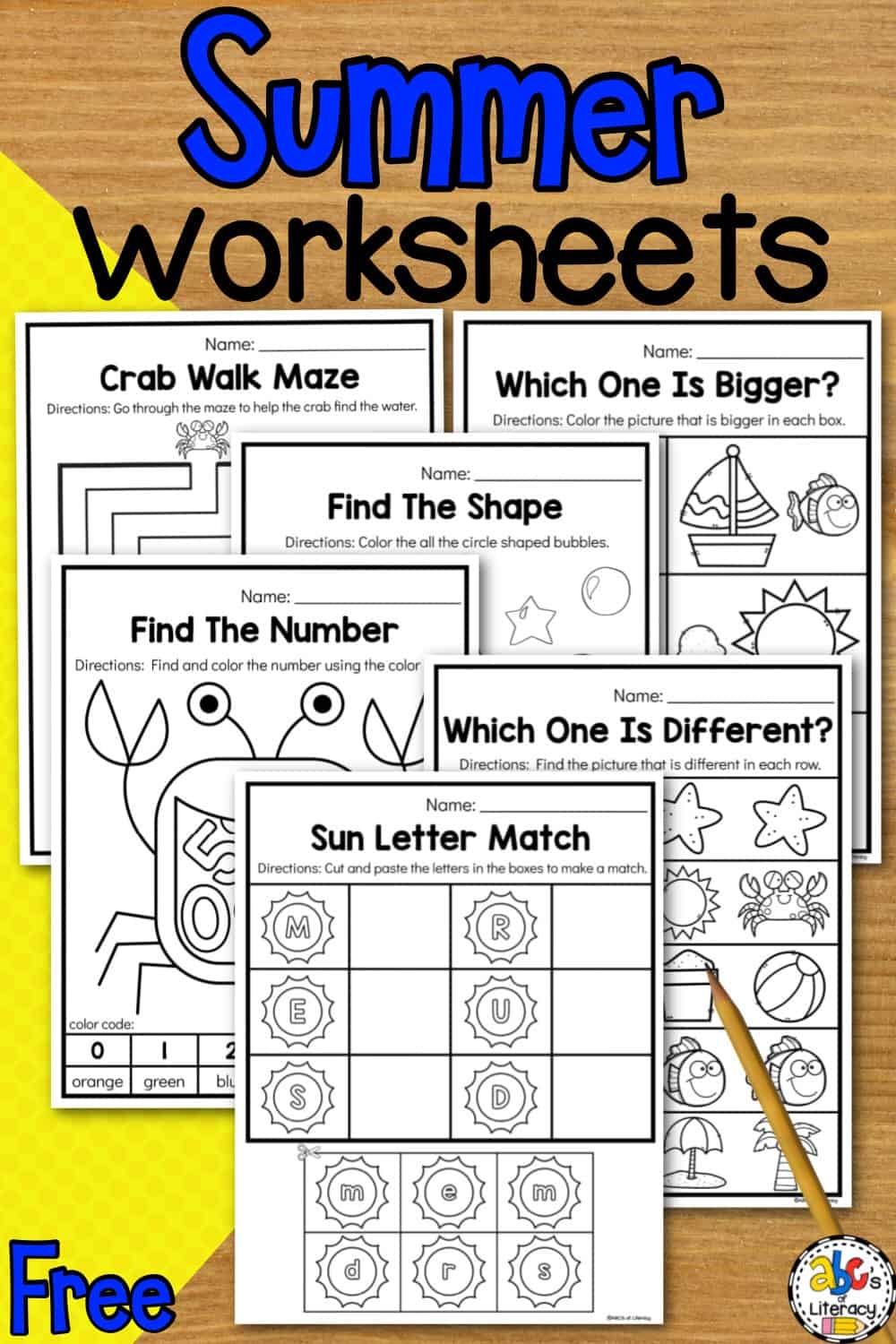 Printable Summer Worksheets For Preschoolers Printable Summer Worksheets For Preschoolers