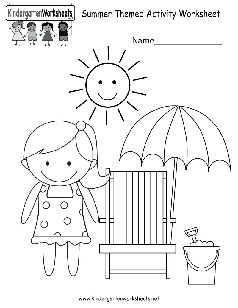 Summer Word Search Worksheet