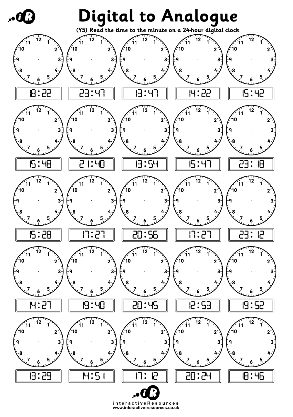 Teaching Time Free Telling Time Worksheets Teaching Time Free Telling Time Worksheets