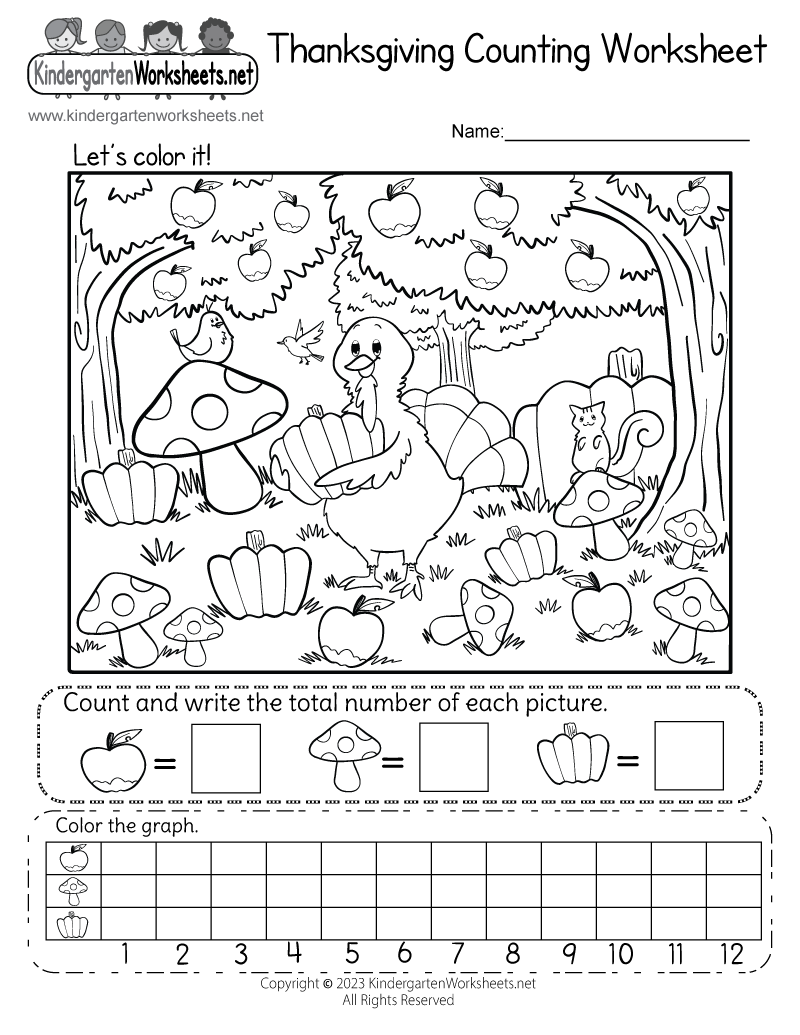 Thanksgiving Counting Worksheet Free Printable Digital amp PDF Thanksgiving Counting Worksheet Free Printable Digital amp PDF