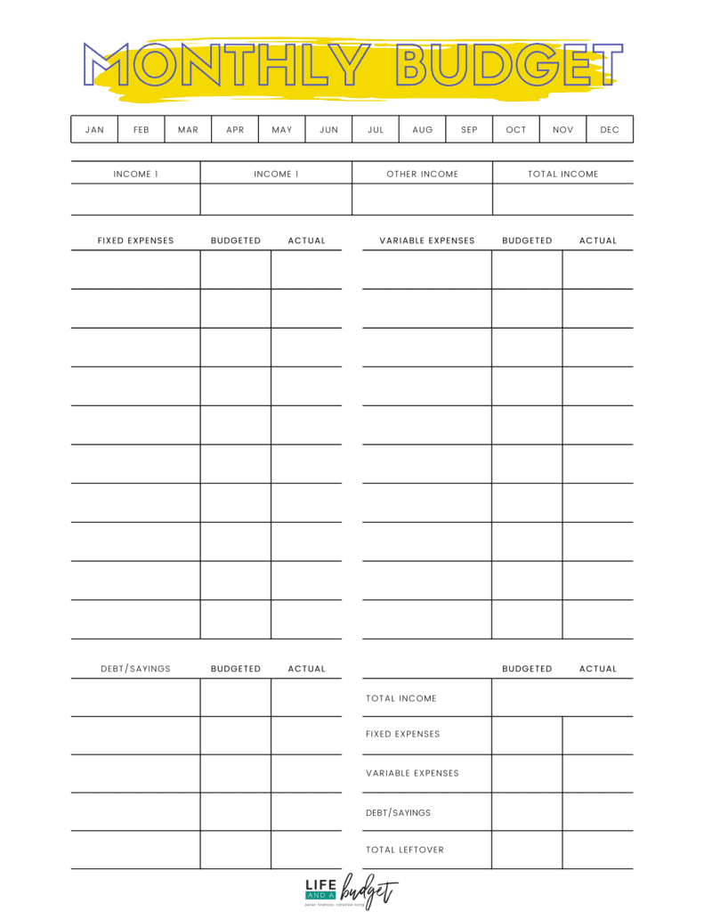 The 6 Best Free Printable Budget Worksheets On The Internet The 6 Best Free Printable Budget Worksheets On The Internet