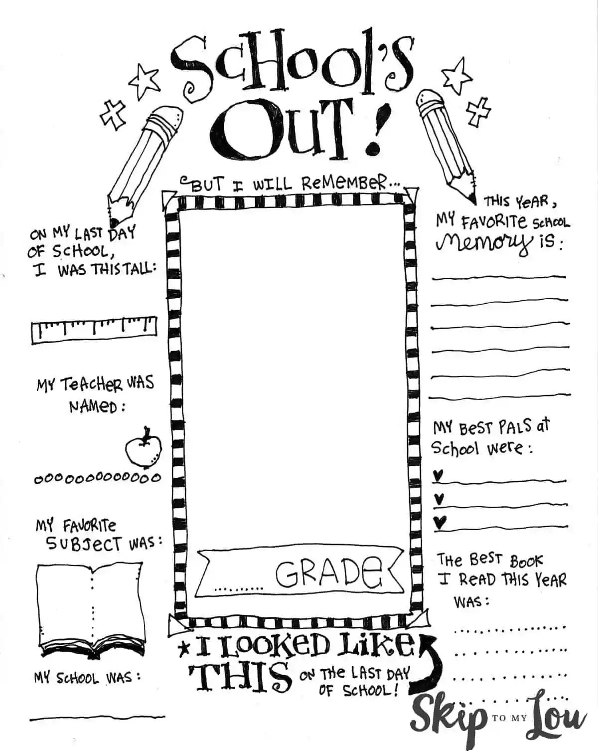 The Coolest FREE Printable End Of School Coloring Page Skip To The Coolest FREE Printable End Of School Coloring Page Skip To