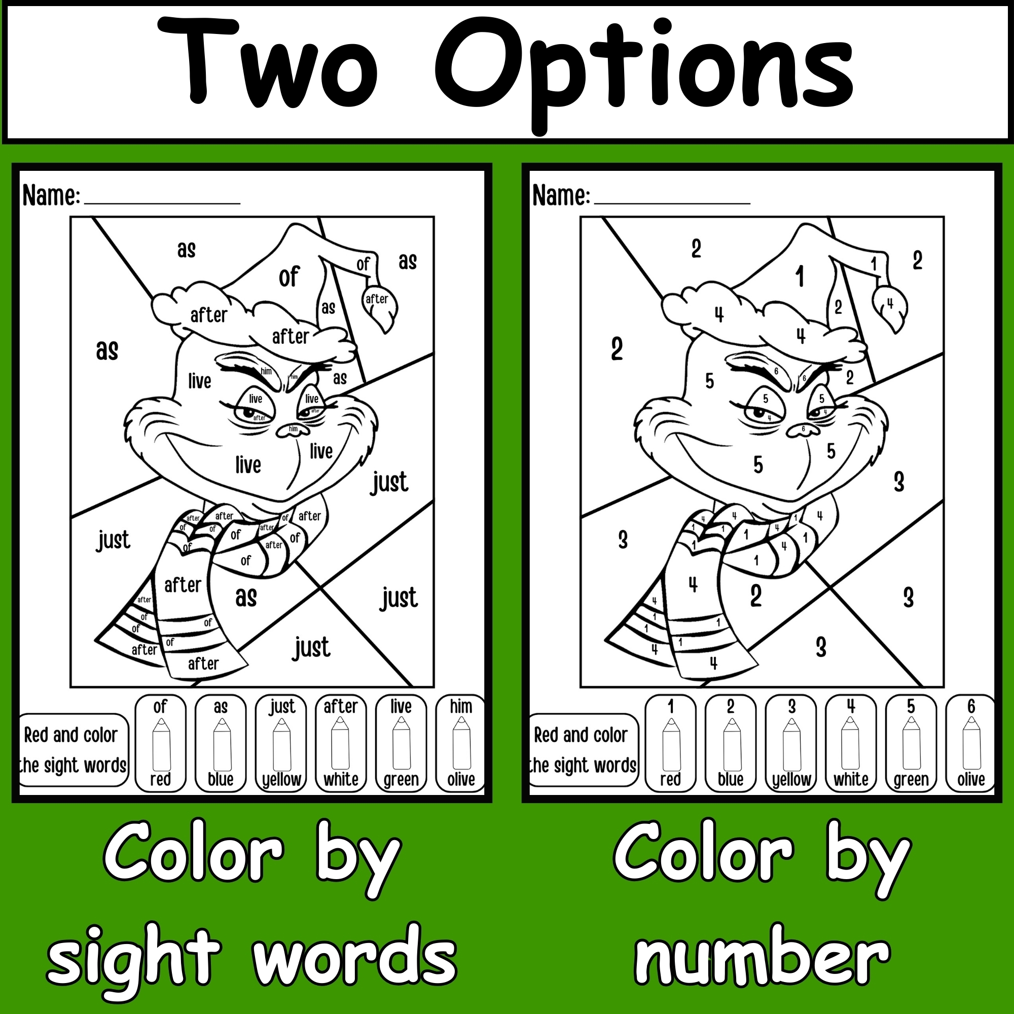 Grinch Printable Worksheets Grinch Printable Worksheets