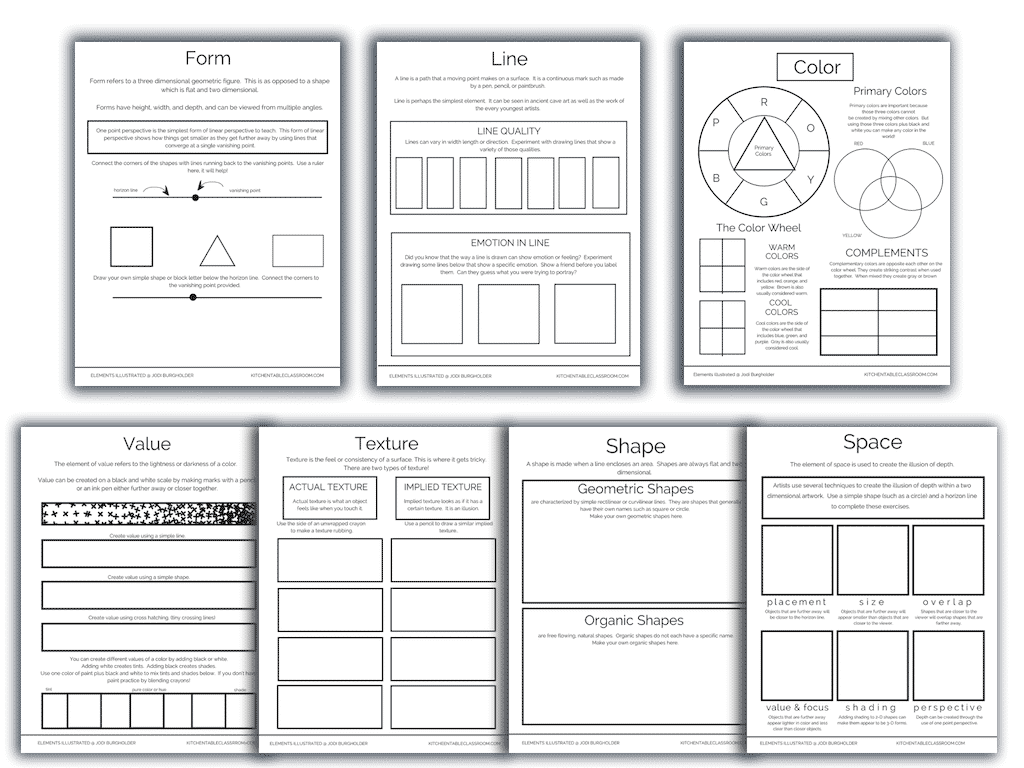 The Illustrated ELements Elements Of Art Posters And Printable The Illustrated ELements Elements Of Art Posters And Printable