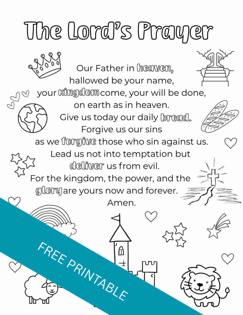 Free Printable Prayer Worksheets Free Printable Prayer Worksheets