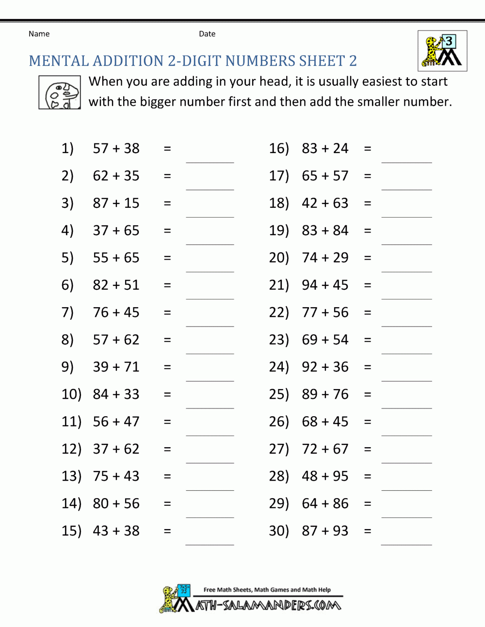 Free Printable Third Grade Math Worksheets Free Printable Third Grade Math Worksheets