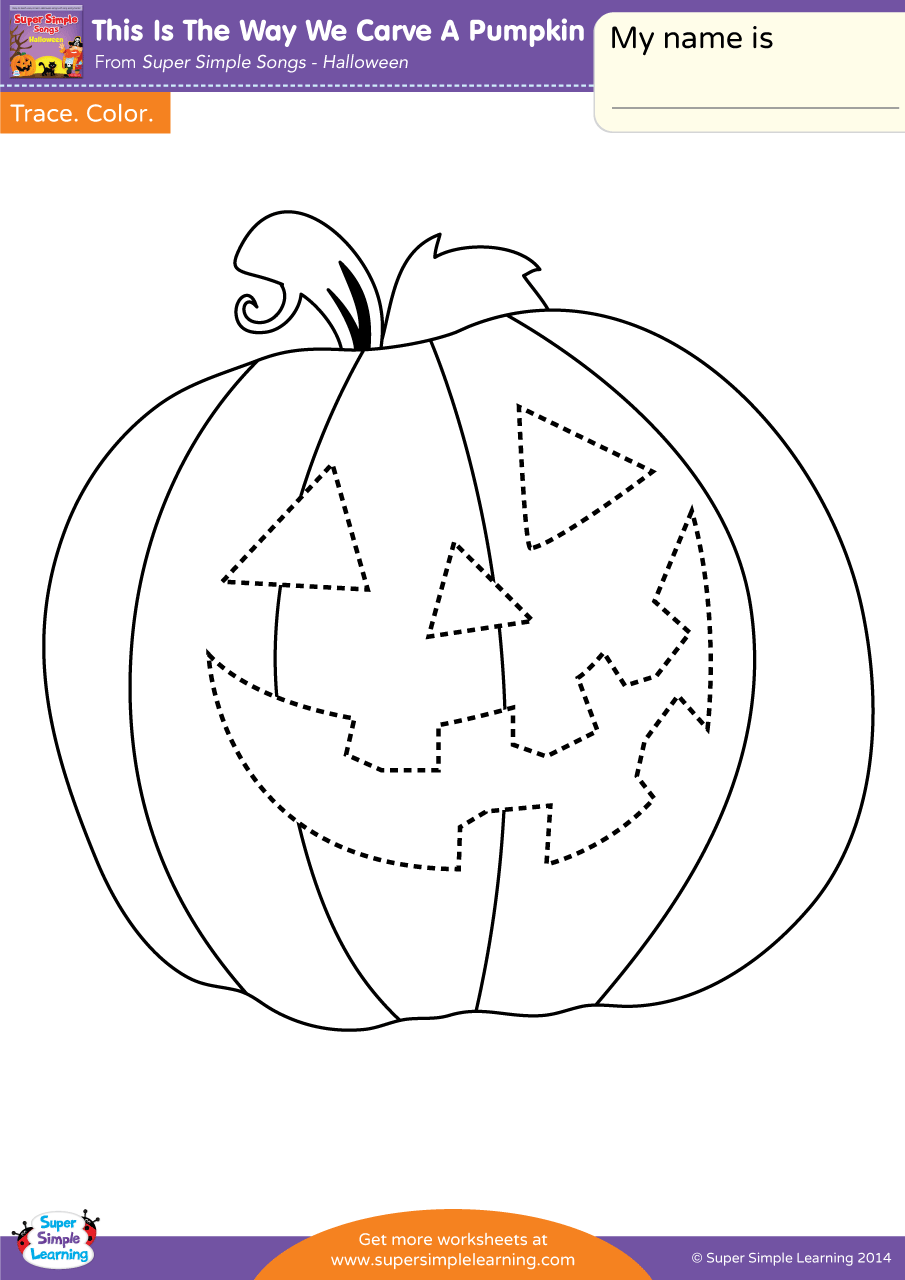 This Is The Way We Carve A Pumpkin Worksheet Trace Super Simple This Is The Way We Carve A Pumpkin Worksheet Trace Super Simple