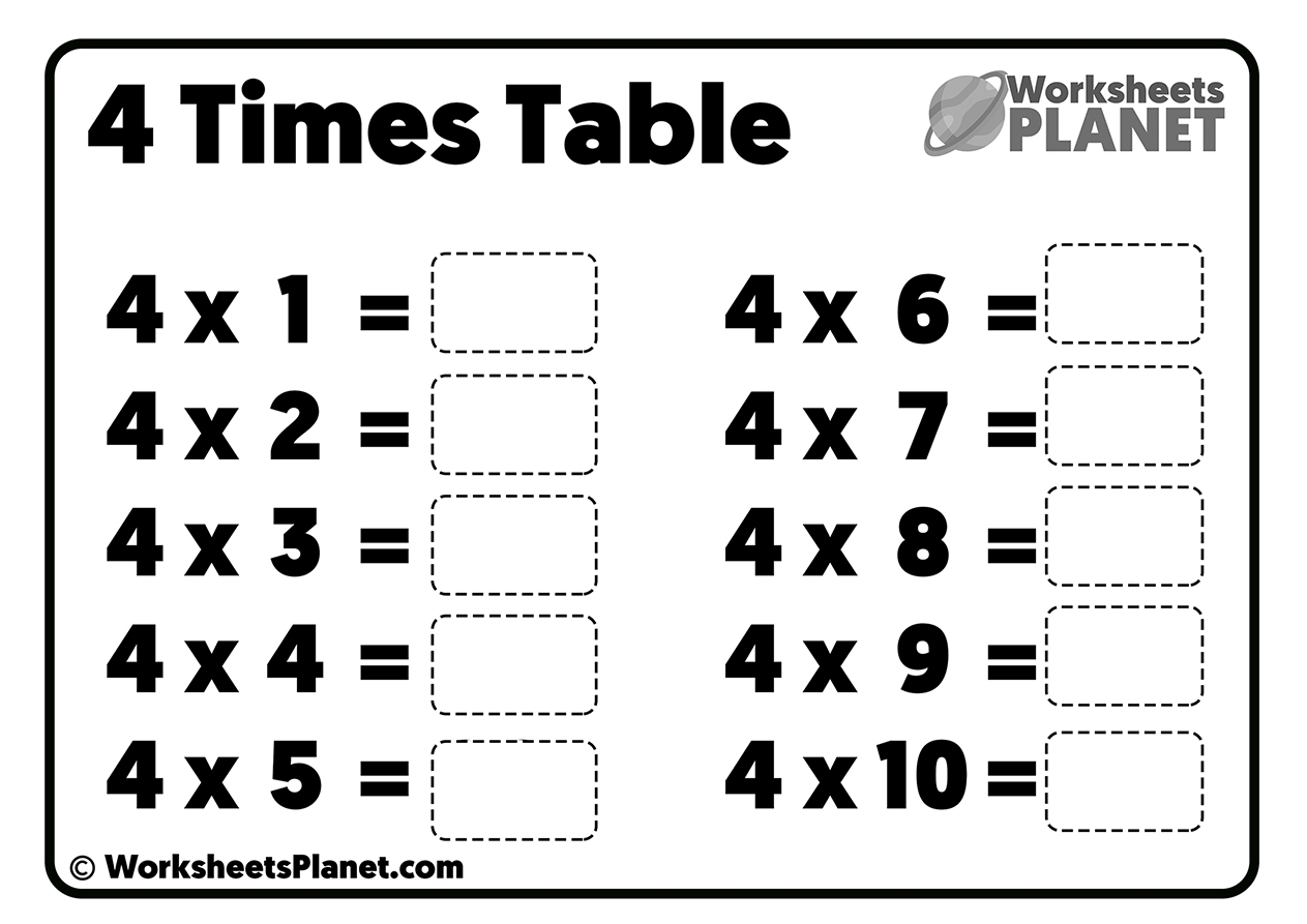 Printable Time Tables Worksheets Printable Time Tables Worksheets
