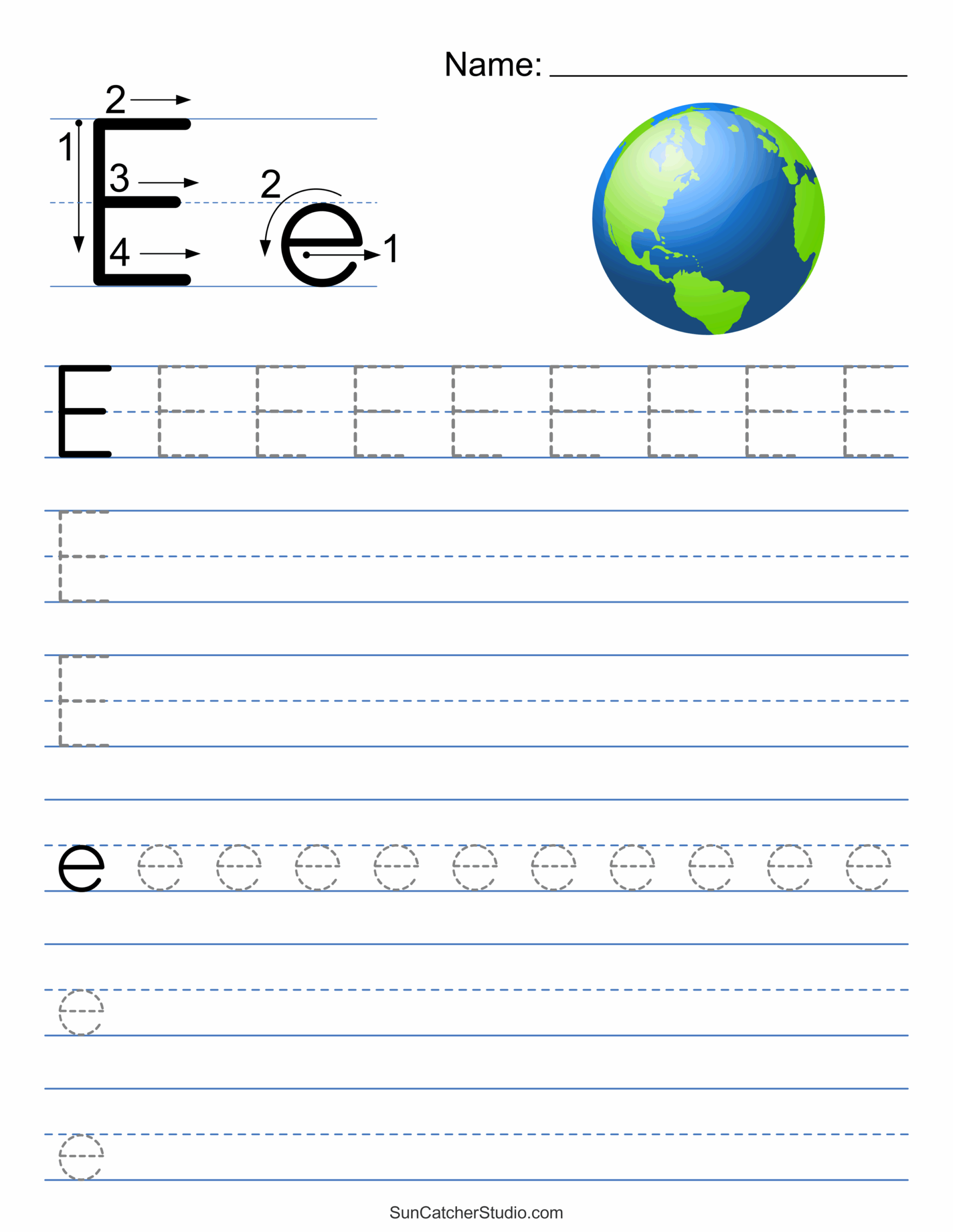 Free Printable Alphabet Letter Tracing Worksheets Free Printable Alphabet Letter Tracing Worksheets