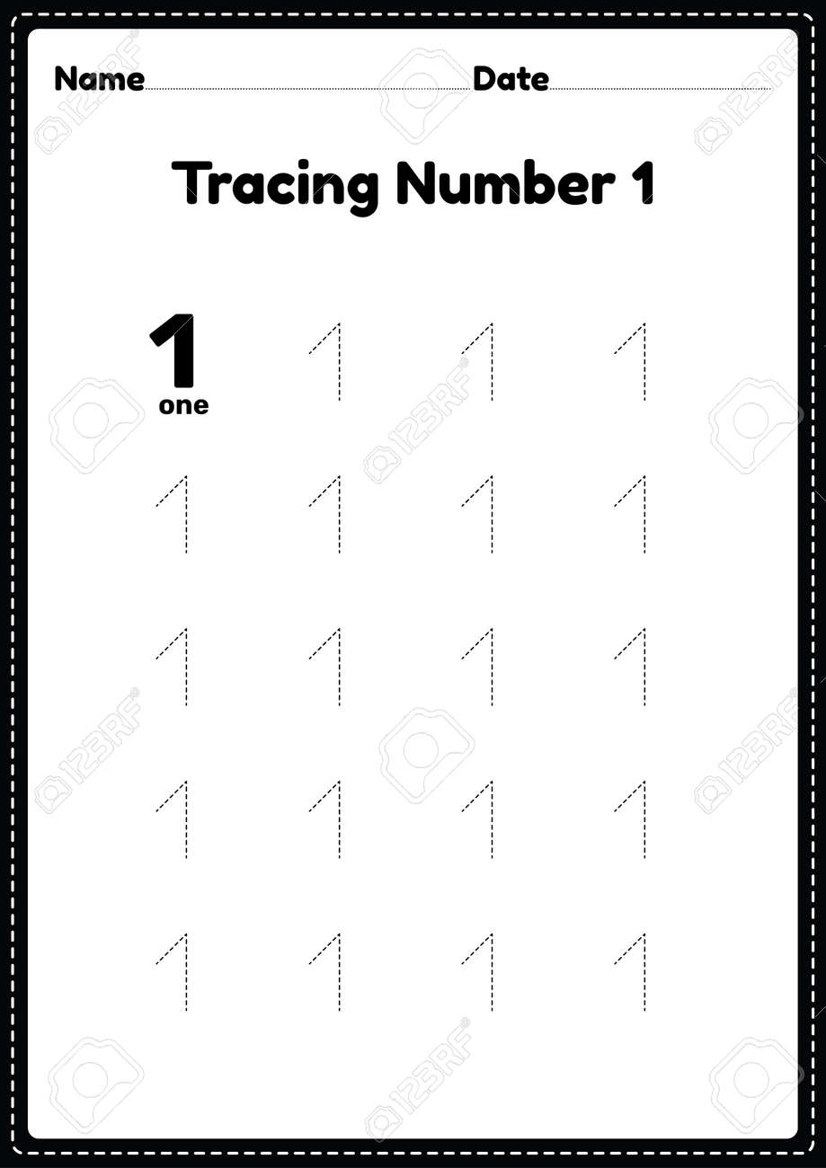 Free Printable Number 1 Worksheets For Preschool Free Printable Number 1 Worksheets For Preschool