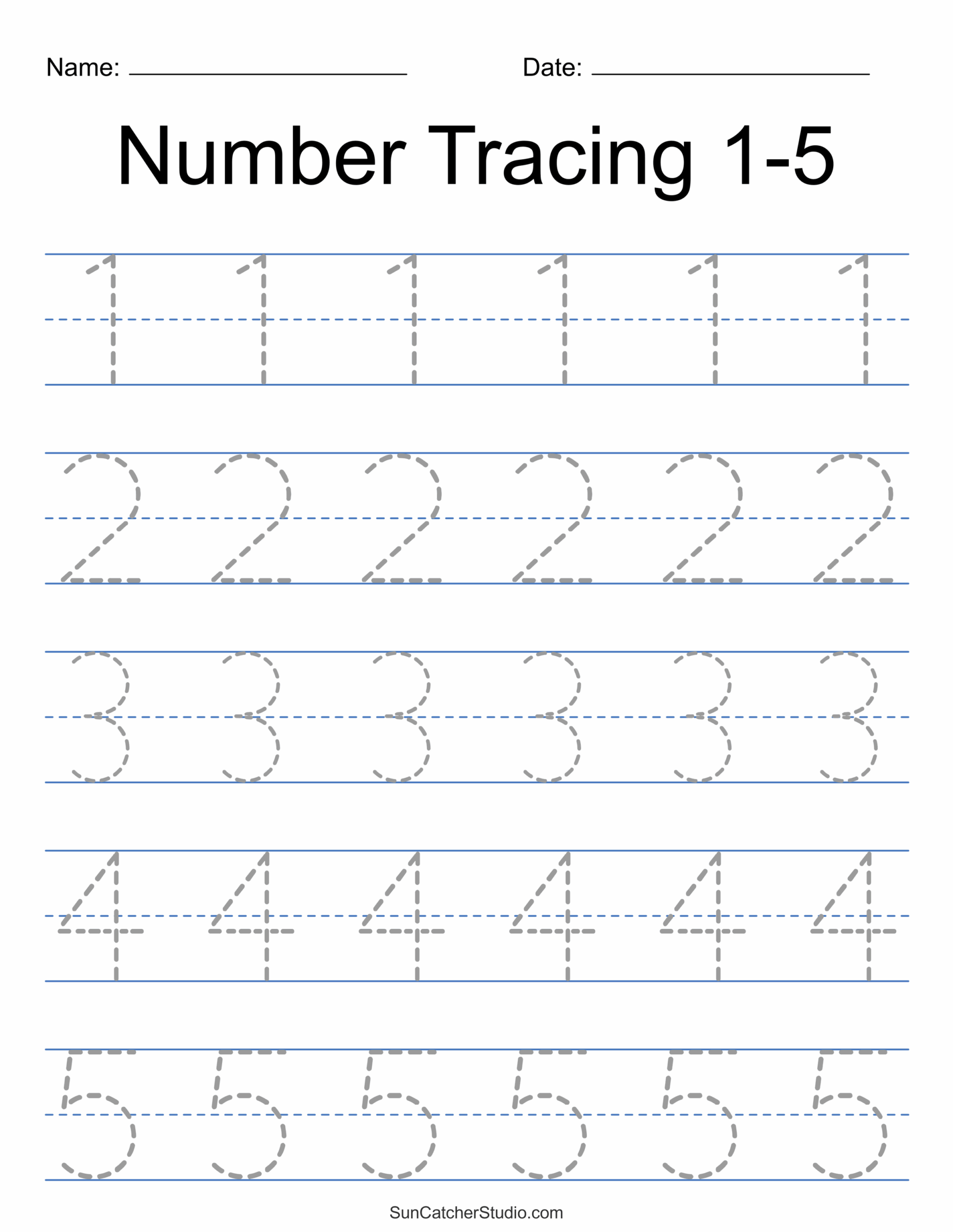 Free Printable Preschool Worksheets Tracing Numbers Free Printable Preschool Worksheets Tracing Numbers