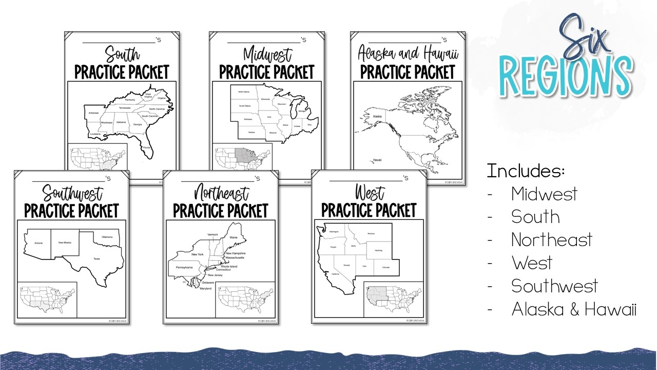 United States Regions Worksheet Printables United States Regions Worksheet Printables