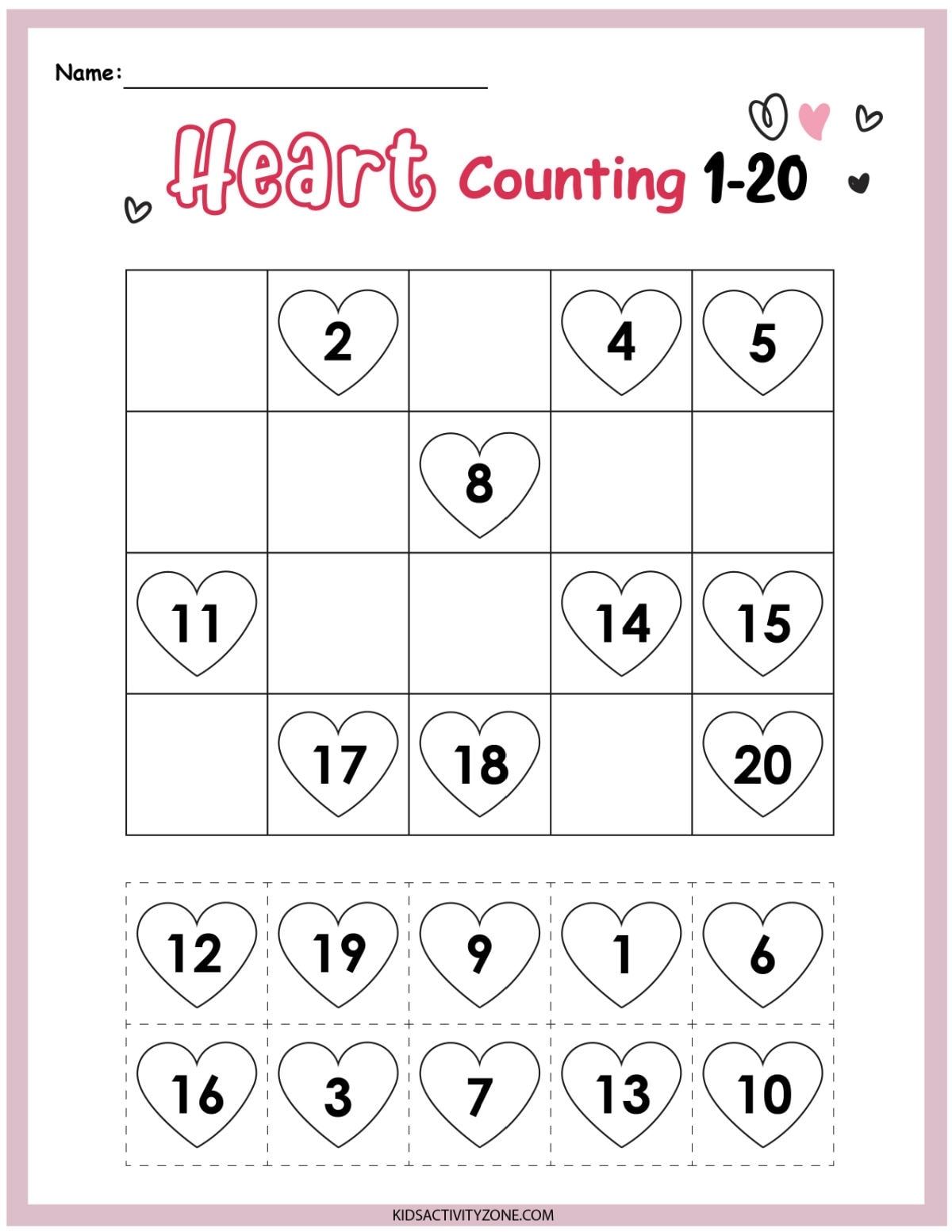 Valentine s Day Math Packet Preschool amp Kindergarten Kids Valentine s Day Math Packet Preschool amp Kindergarten Kids