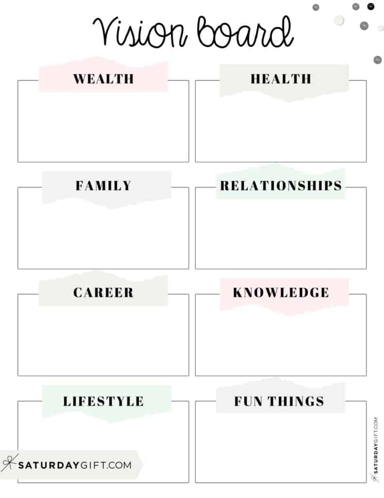 Vision Board Template 27 Cute amp Free Dream Board Printables Vision Board Template 27 Cute amp Free Dream Board Printables
