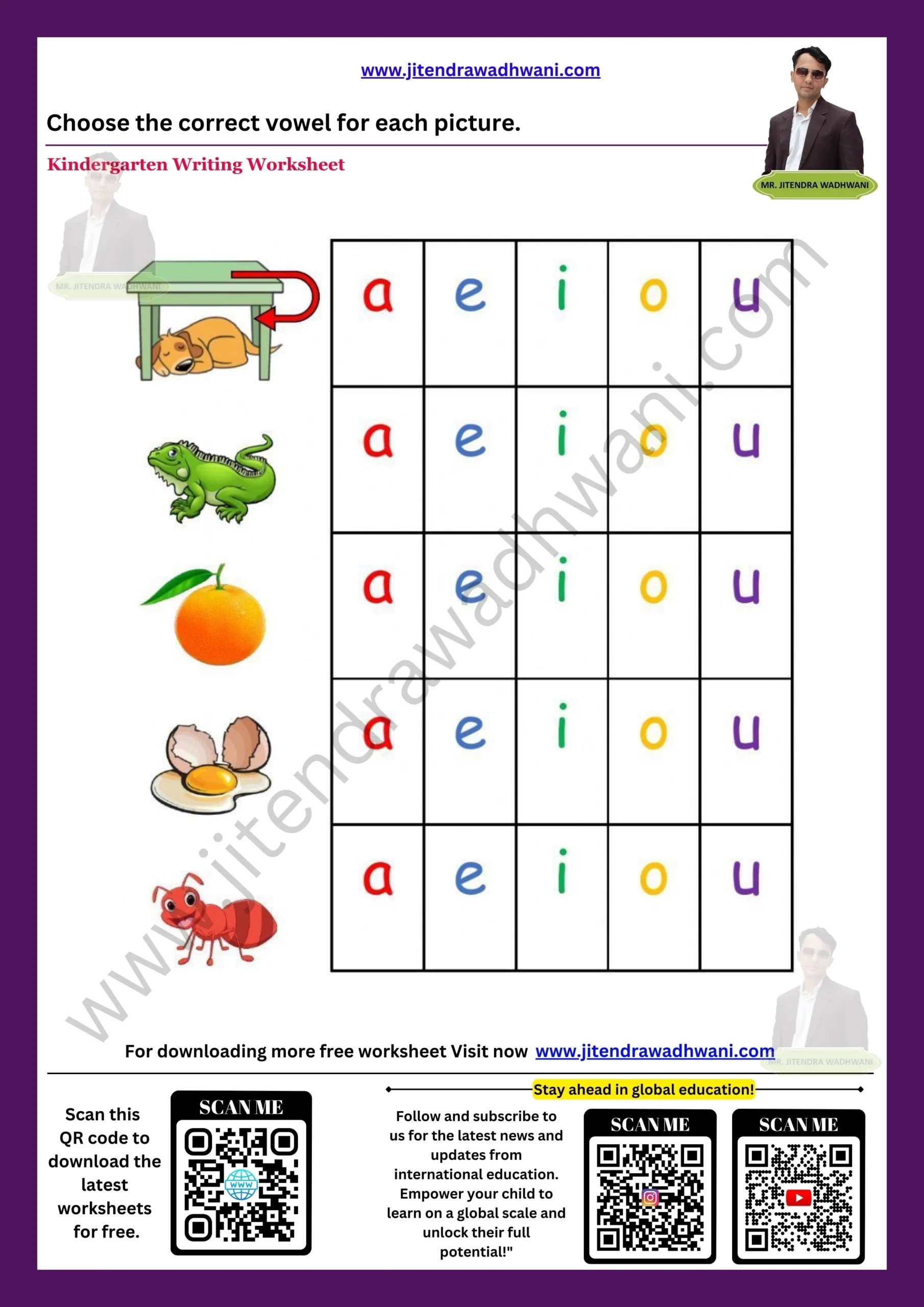 A E I O U Vowels Worksheets Free Printable A E I O U Vowels Worksheets Free Printable