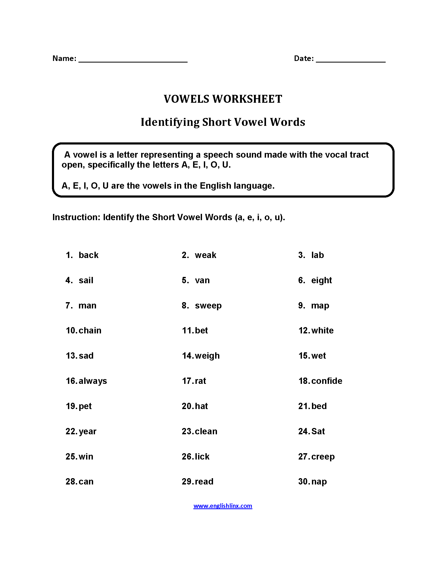 Vowels Worksheets Printable Long And Short Vowel Phonics Practice Vowels Worksheets Printable Long And Short Vowel Phonics Practice