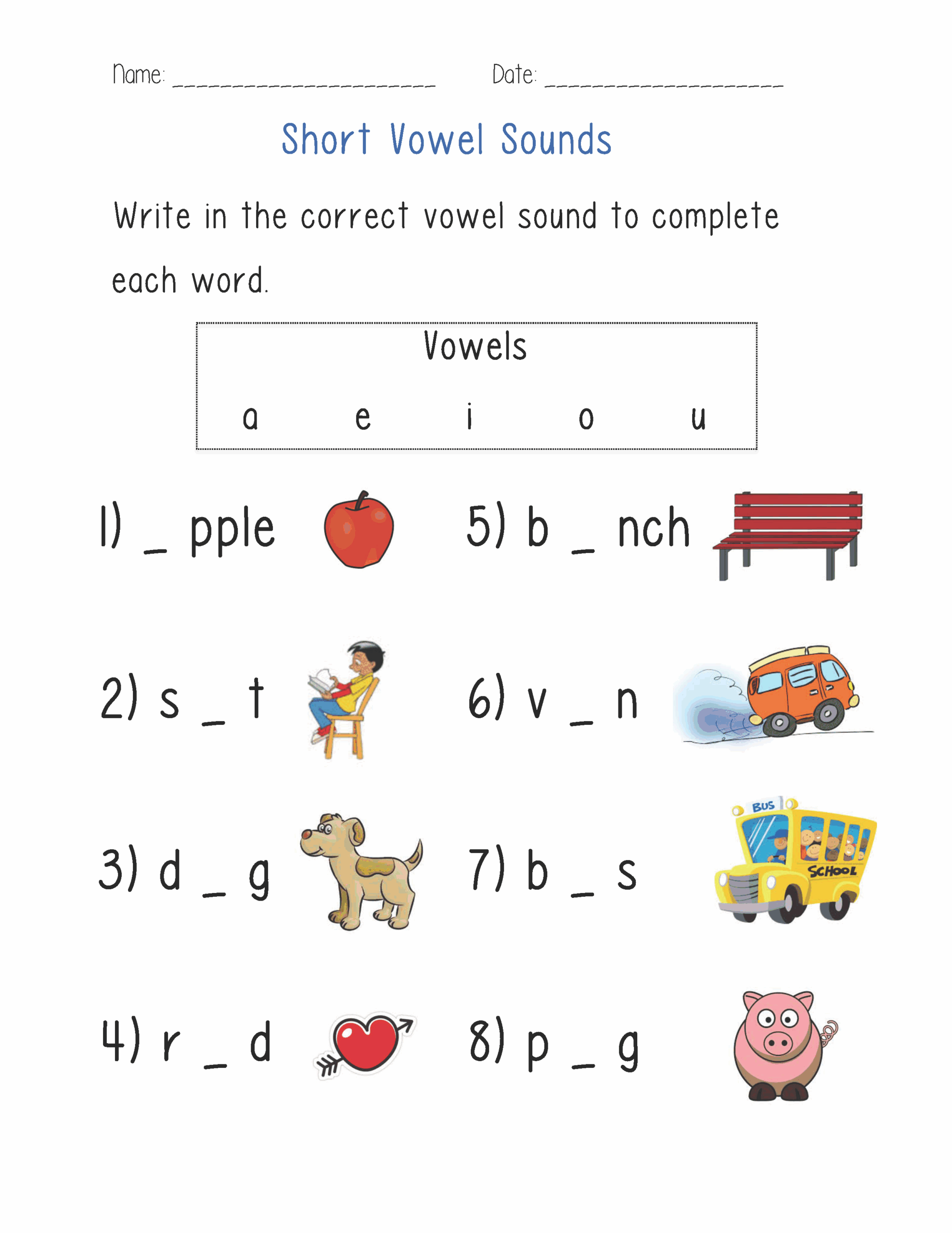 Vowels Worksheets Printable Long And Short Vowel Phonics Practice Vowels Worksheets Printable Long And Short Vowel Phonics Practice