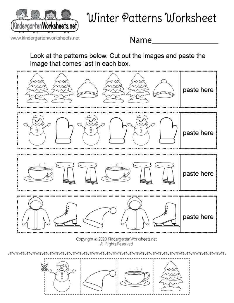 Winter Patterns Worksheet Free Printable Digital amp PDF Winter Patterns Worksheet Free Printable Digital amp PDF
