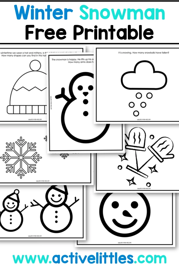 Winter Snowman Free Printable Active Littles Winter Snowman Free Printable Active Littles