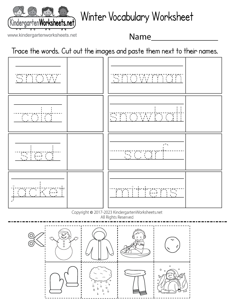 Winter Vocabulary Words Worksheet Free Printable Digital amp PDF Winter Vocabulary Words Worksheet Free Printable Digital amp PDF