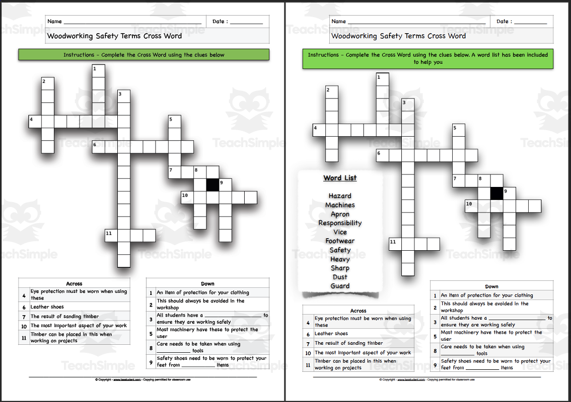 WOODSHOP WOODWORKING VOCABULARY JUMBLE PUZZLE TPT Worksheets WOODSHOP WOODWORKING VOCABULARY JUMBLE PUZZLE TPT Worksheets