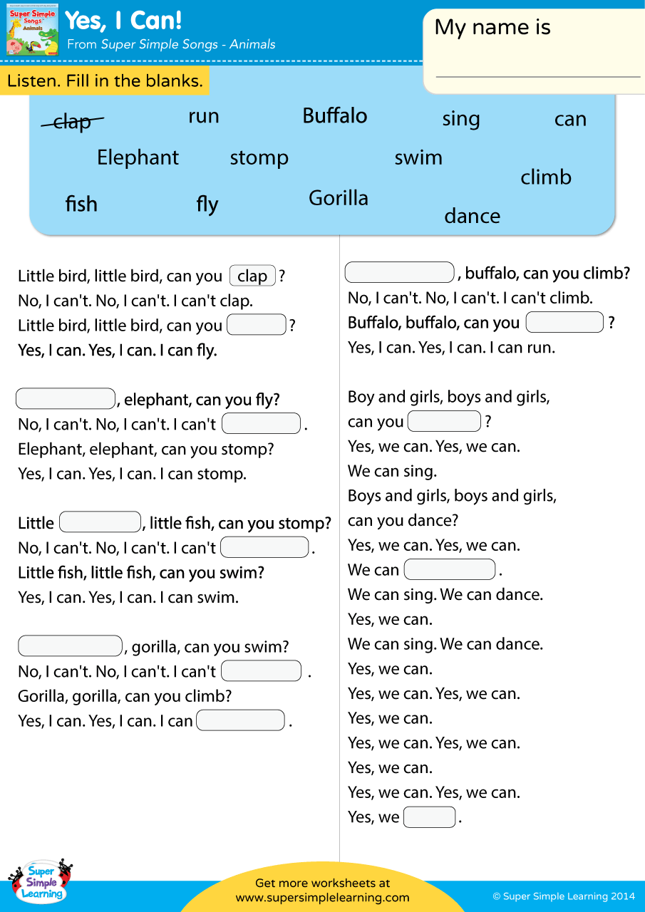 Free Printable Fill In The Blank Worksheets Free Printable Fill In The Blank Worksheets